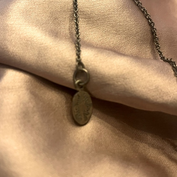 Vintage Michael Negrin necklace, brass and Aurora borealis, pristine condition. - Picture 8 of 9